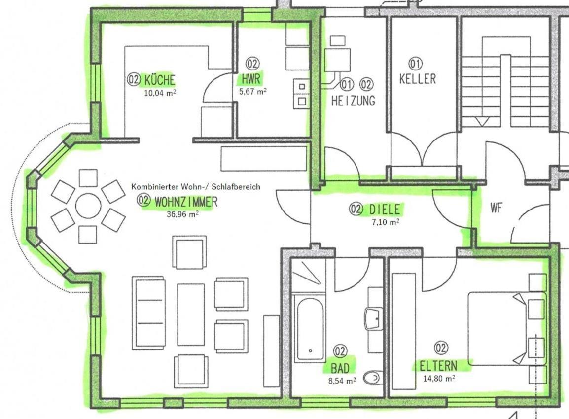 Ferienwohnung Hubertus Irsch Buitenkant foto